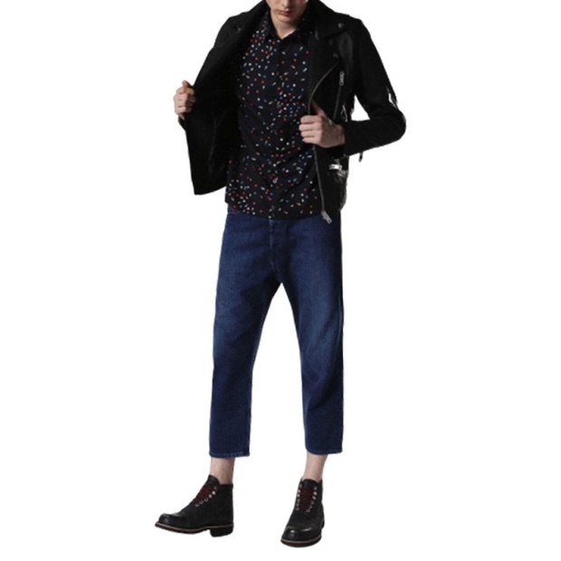 Diesel UK S Art 0Paqj Men's Shirt Short Sleeves Casual Summer Outwear Cotton Shirts