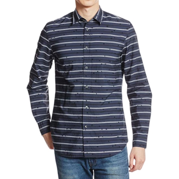 S Decline 0Nakx Men's Shirts Long Sleeves Slim Fit Casual Summer Top Diesel UK