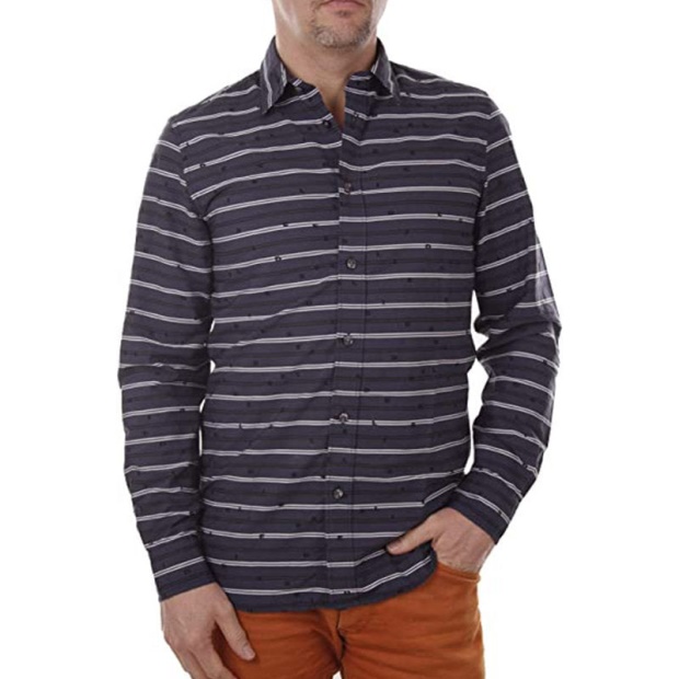 S Decline 0Nakx Men's Shirts Long Sleeves Slim Fit Casual Summer Top Diesel UK