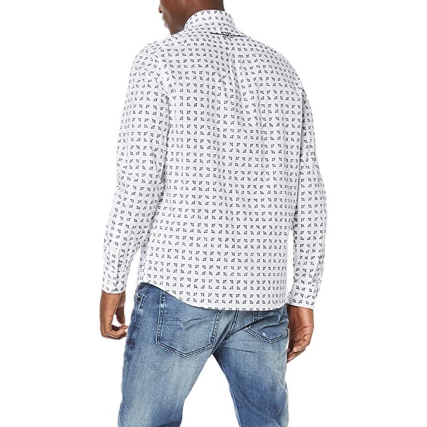 Diesel UK S Akura Men's Shirt Long Sleeve Slim Fit Shirt Soft Cotton Camicia M - L