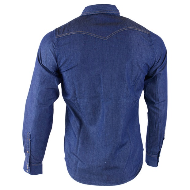 Diesel UK New Sonora E 0Bamp Men's Denim Shirt Long Sleeve Casual Plain Blue Shirt