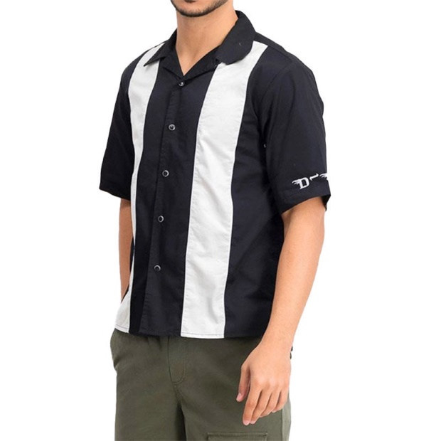 Diesel UK S Kingi Men's Shirt Regular Fit Casual Cotton Short Sleeve Outwear Summer