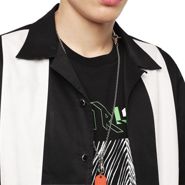 Diesel UK S Kingi Men's Shirt Regular Fit Casual Cotton Short Sleeve Outwear Summer