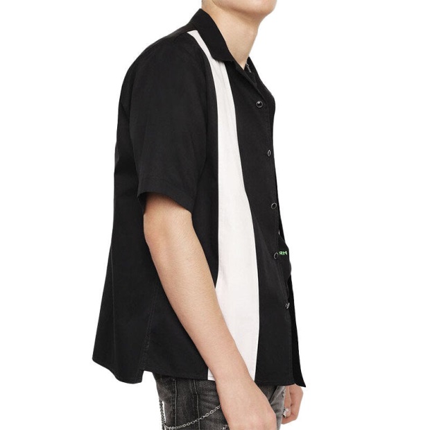 Diesel UK S Kingi Men's Shirt Regular Fit Casual Cotton Short Sleeve Outwear Summer