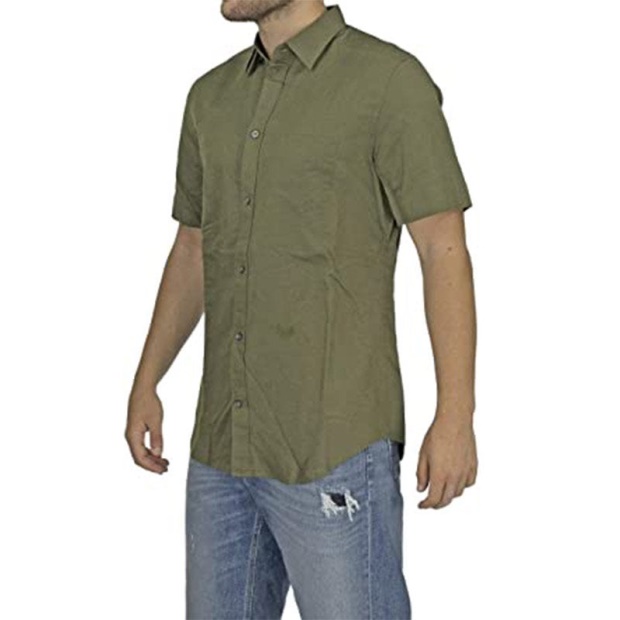 S Venetian Men's Shirt Regular Fit Casual Cotton Short Sleeve Work Office Diesel UK