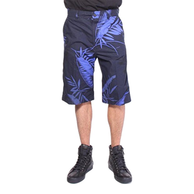 P Cooper Np 0Gajz Men's Shorts Floral Print Cotton Summer Casual Beachwear Diesel UK