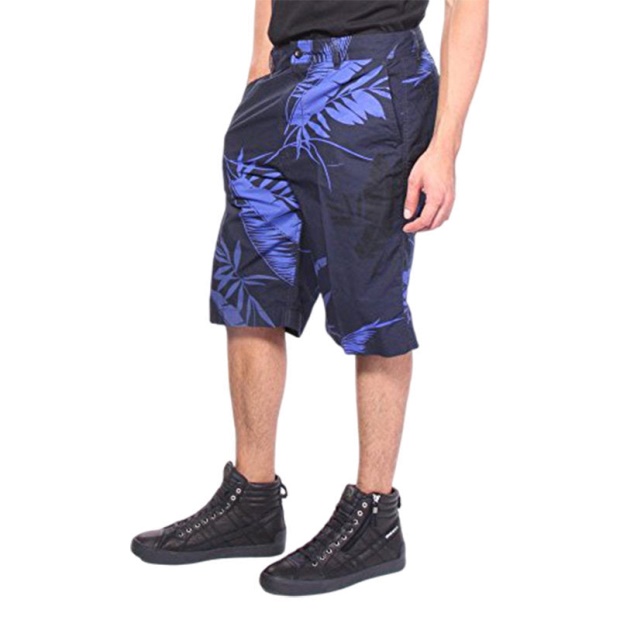 P Cooper Np 0Gajz Men's Shorts Floral Print Cotton Summer Casual Beachwear Diesel UK