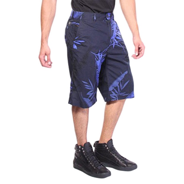 P Cooper Np 0Gajz Men's Shorts Floral Print Cotton Summer Casual Beachwear Diesel UK