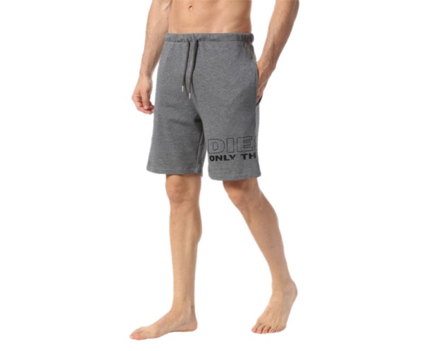 Diesel UK Umlb Pan Only The Brave Men's Fleece Shorts Summer Beachwear Bermudas