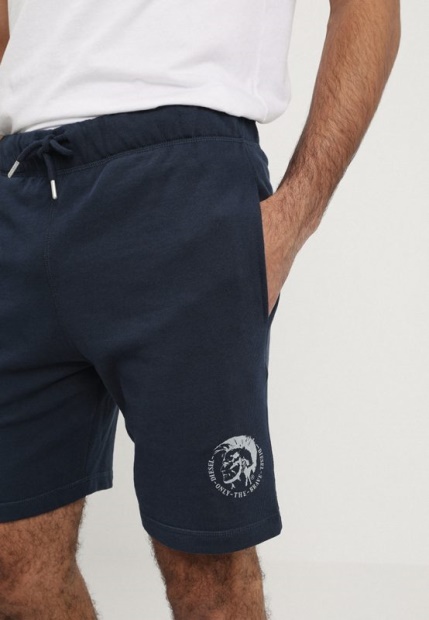 Umilb Pan Men's Fleece Shorts Casual Summer Beachwear Bermudas Diesel UK