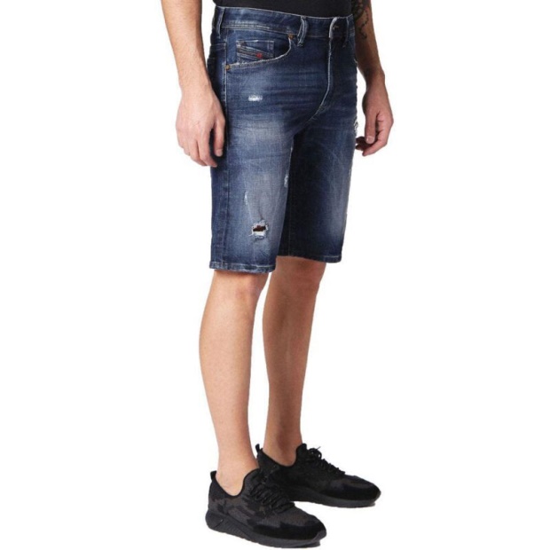 Diesel UK Thoshort 084Qt Men's Denim Jeans Shorts Summer Casual Beach Faded Shorts