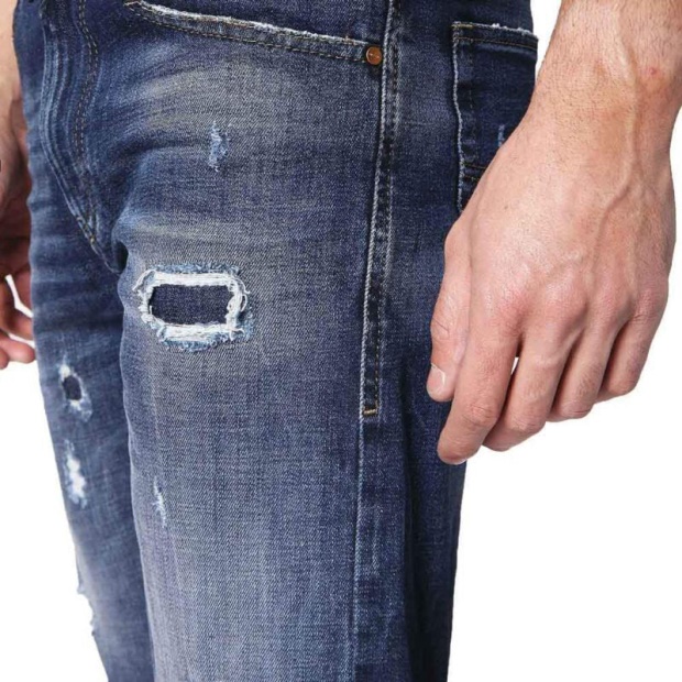 Diesel UK Thoshort 084Qt Men's Denim Jeans Shorts Summer Casual Beach Faded Shorts