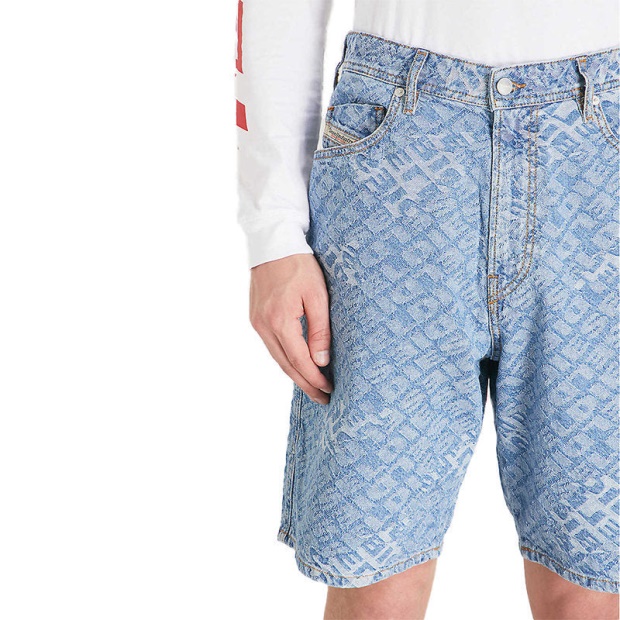 Diesel UK D Willoh 084Ww Men's Shorts Denim Jeans Regular Fit Summer Casual Shorts