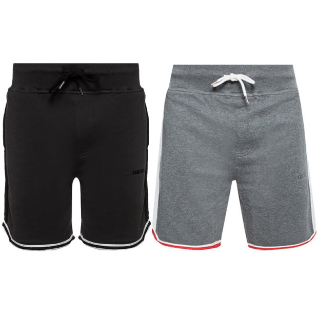 Diesel UK Umlb Pan Men's Fleece Jersey Shorts Casual Summer Beachwear Bermudas S-Xl