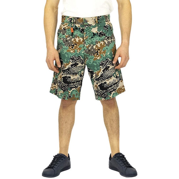 Diesel UK P Frank 0Eavd Men's Short Regular Fit Summer Relax Casual Camou Half Pants