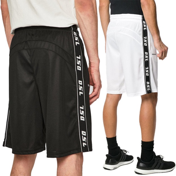 P Hitoshi 0Watf Men's Shorts Regular Fit Summer Casual Bermuda Shorts Diesel UK Dark Beige/Off White