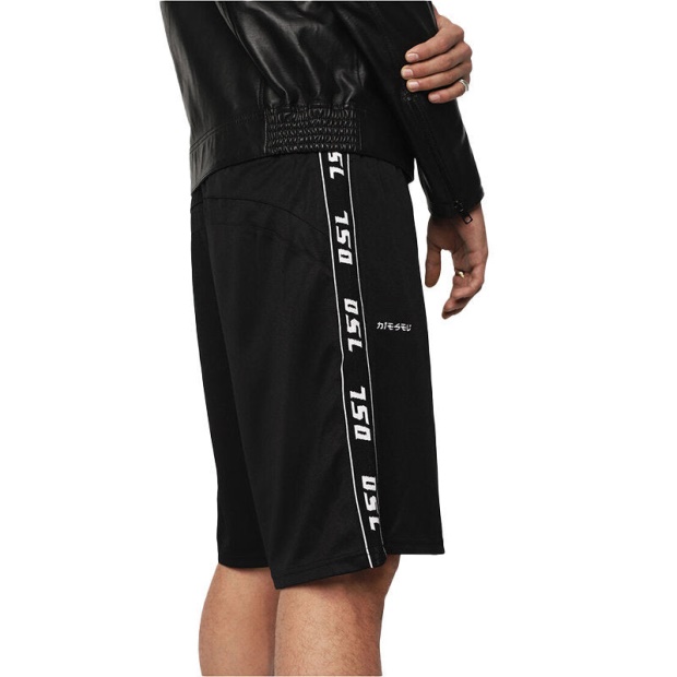 P Hitoshi 0Watf Men's Shorts Regular Fit Summer Casual Bermuda Shorts Diesel UK Dark Beige/Off White