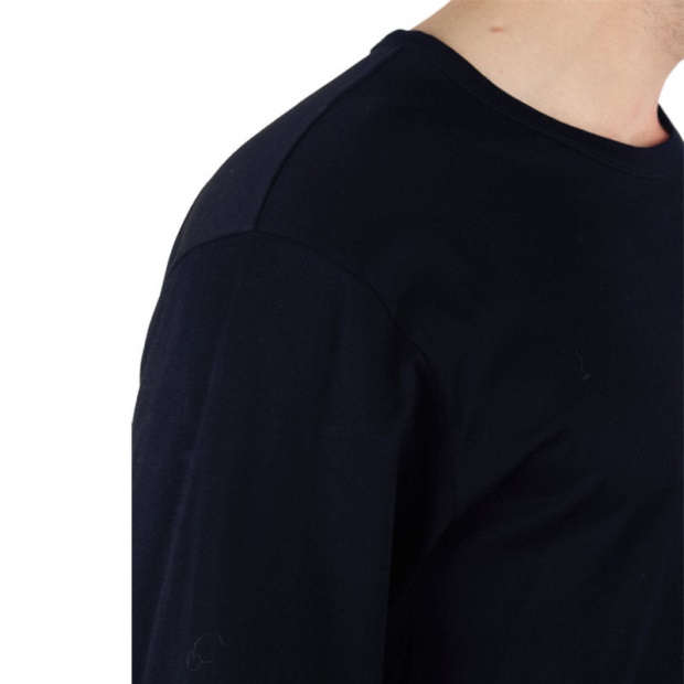 T Joses 0Iaou Men's T Shirt Long Sleeves Crew Neck Summer Casual Black Tee Diesel UK