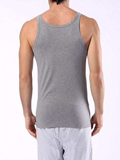 Diesel UK Bale Single Men's Tank Top Gym Muscle Bodybuilding Sleeveless Vest 1 Pack Grey/White/Black