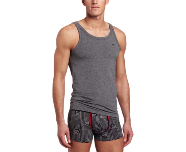 Diesel UK Bale Single Men's Tank Top Gym Muscle Bodybuilding Sleeveless Vest 1 Pack Grey/White/Black