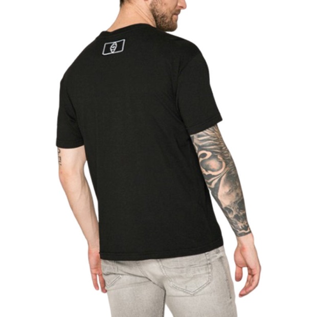 T Wallace Sg Men's T Shirt Short Sleeves Crew Neck Casual Summer Black Tee Diesel UK