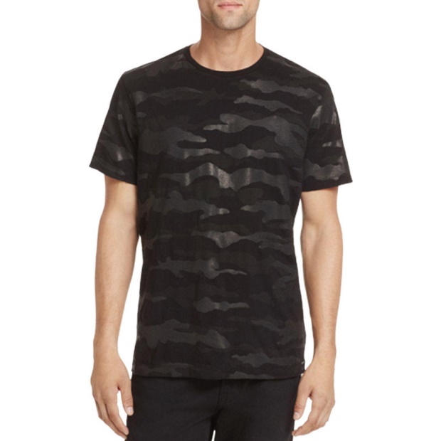 Diesel UK T Ozier Men T Shirt Short Sleeve Crew Neck Camouflage Black Casual Summer