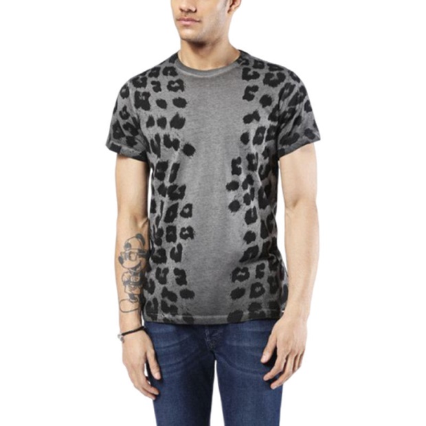 T Diego Gb Men's T Shirt Short Sleeve Crew Neck Casual Summer Cotton Print Diesel UK