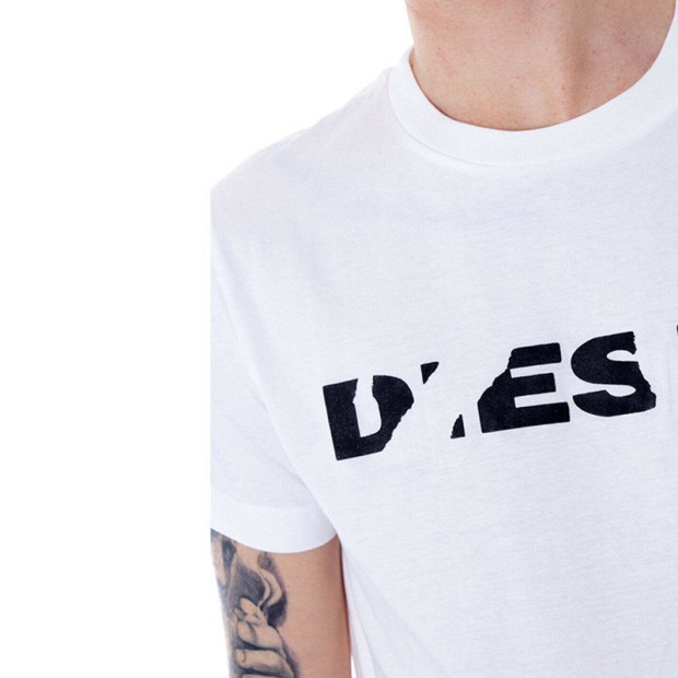 Diesel UK T Diego Brok Men's T Shirt Short Sleeve Casual Cotton Tees Summer Top New