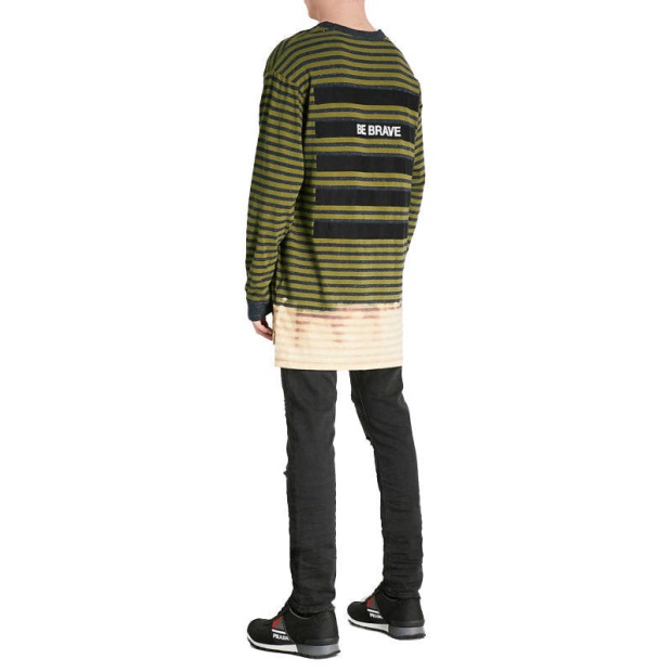 Diesel UK T Halo Men's T Shirt Crew Neck Casual Cotton Long Sleeve Summer Tees