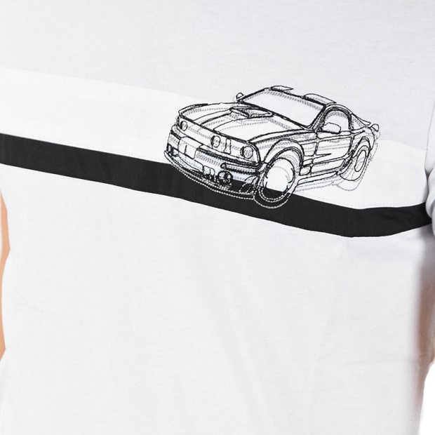 Diesel UK Black Gold Ty Stripescar Men's T-Shirt Short Sleeve Crew Neck Casual Tee