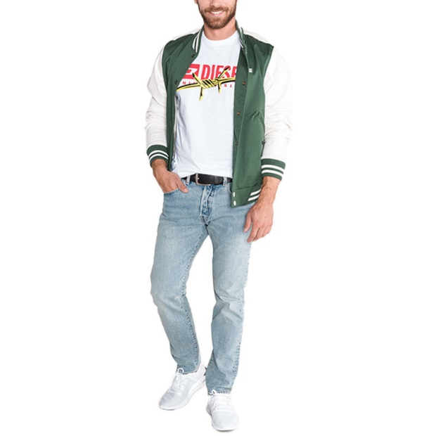 Diesel UK T Diego Bx2 Men's T-Shirt Crew Neck Short Sleeve Casual Cotton Tee