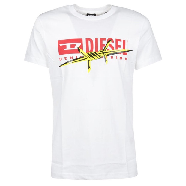 Diesel UK T Diego Bx2 Men's T-Shirt Crew Neck Short Sleeve Casual Cotton Tee