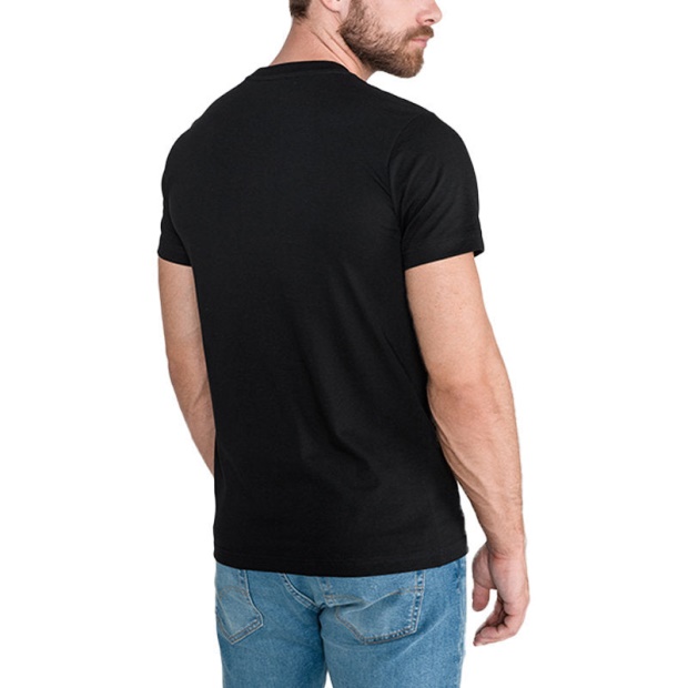 T Diego Bx2 Men's T-Shirt Crew Neck Short Sleeve Casual Black Cotton Tee Diesel UK