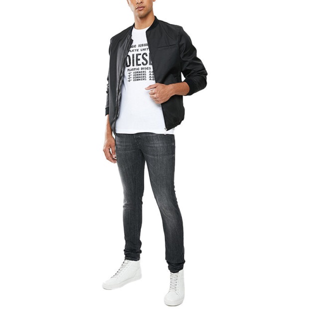 Diesel UK T Diego B6 Men's T Shirt Crew Neck Short Sleeve Casual Cotton Tee White