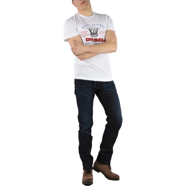 Diesel UK Men's T Shirts T Logys Hemd Crew Neck Short Sleeve Casual Summer Tee