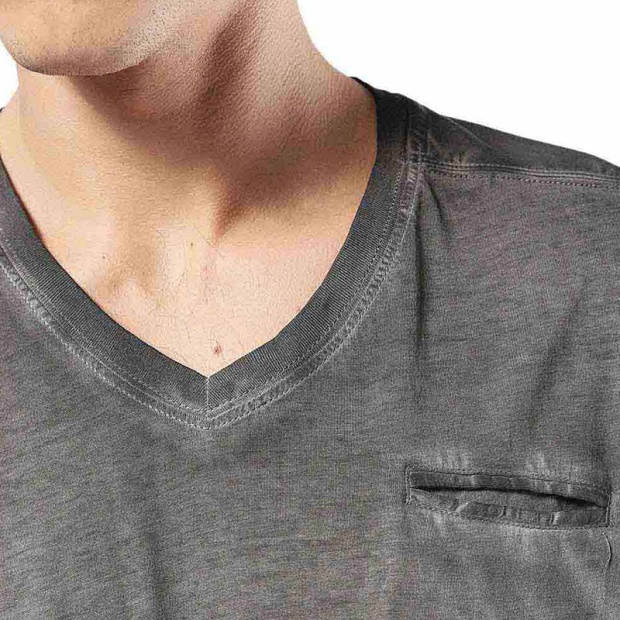 Diesel UK T Diego Pearls 900 Men's T-Shirt V Neck Short Sleeve Tee Casual Cotton Top