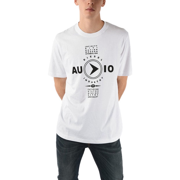 T Just Y2 Men's T-Shirt Short Sleeve Crew Neck Tee Summer Casual Top Diesel UK