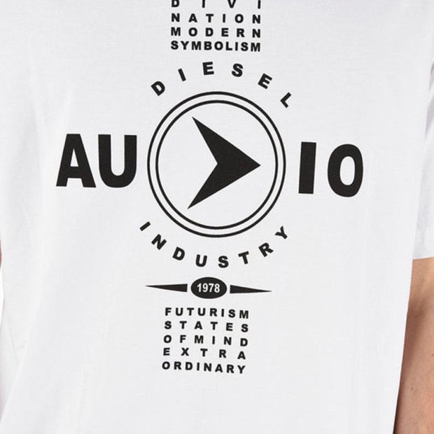 T Just Y2 Men's T-Shirt Short Sleeve Crew Neck Tee Summer Casual Top Diesel UK