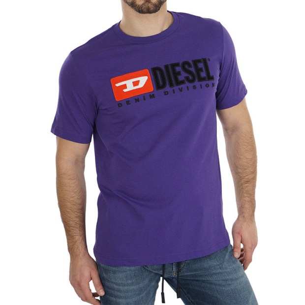 T Just Division Men's T-Shirt Short Sleeve Crew Neck Top Casual Summer Tee Diesel UK