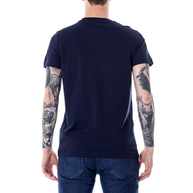 T Diego Brok Men's T Shirt Short Sleeves Crew Neck Casual Summer Tee Navy Diesel UK