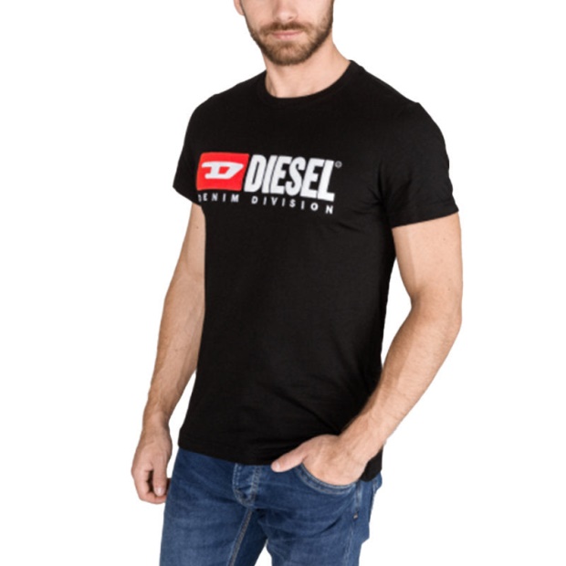 Black/Blue/Grey/White Diesel UK T Diego Division Men's T Shirt Short Sleeve Tee Casual Cotton Summer Top