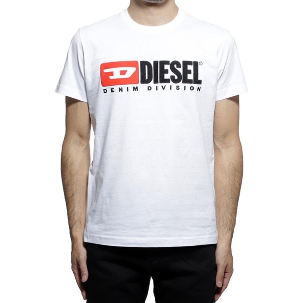 Black/Blue/Grey/White Diesel UK T Diego Division Men's T Shirt Short Sleeve Tee Casual Cotton Summer Top