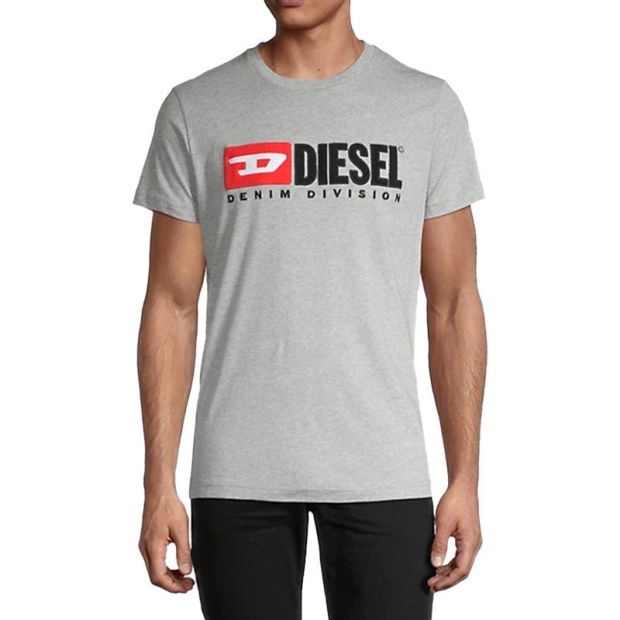 Black/Blue/Grey/White Diesel UK T Diego Division Men's T Shirt Short Sleeve Tee Casual Cotton Summer Top