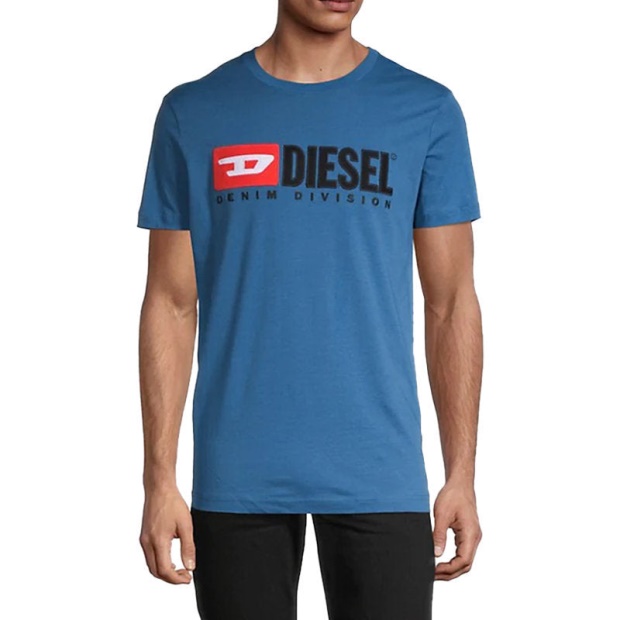 Black/Blue/Grey/White Diesel UK T Diego Division Men's T Shirt Short Sleeve Tee Casual Cotton Summer Top