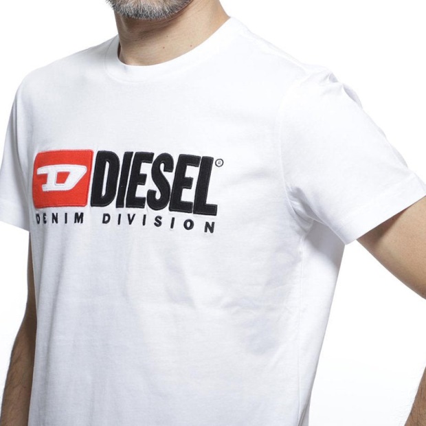 Black/Blue/Grey/White Diesel UK T Diego Division Men's T Shirt Short Sleeve Tee Casual Cotton Summer Top