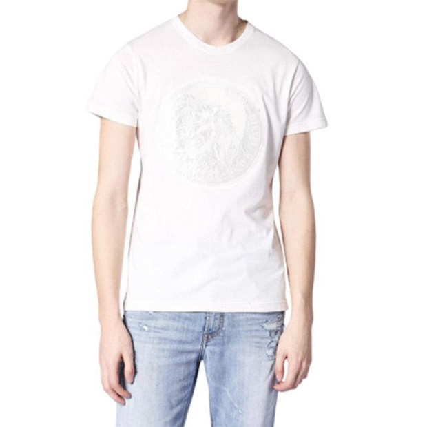 T Diego Sk Men's T Shirt Cotton Crew Neck Casual Summer Short Sleeve Tee Diesel UK