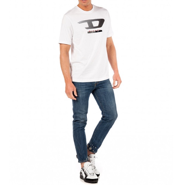 T Just Y4 Men's T Shirt Crew Neck Short Sleeve Casual Cotton Tee Diesel UK