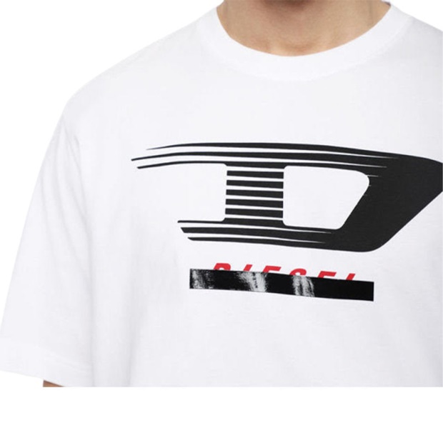 T Just Y4 Men's T Shirt Crew Neck Short Sleeve Casual Cotton Tee Diesel UK