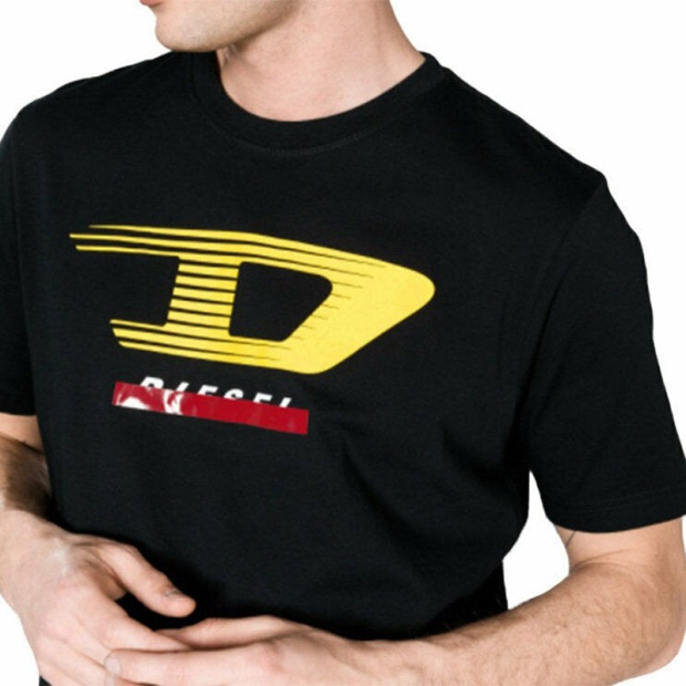 T Just Y4 Men's T Shirt Crew Neck Short Sleeve Casual Cotton Tee Diesel UK