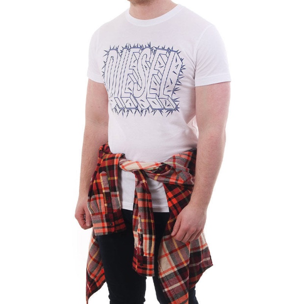 Diesel UK T Diego Sl Men's T Shirt Short Sleeve Crew Neck Casual Summer Cotton Tees